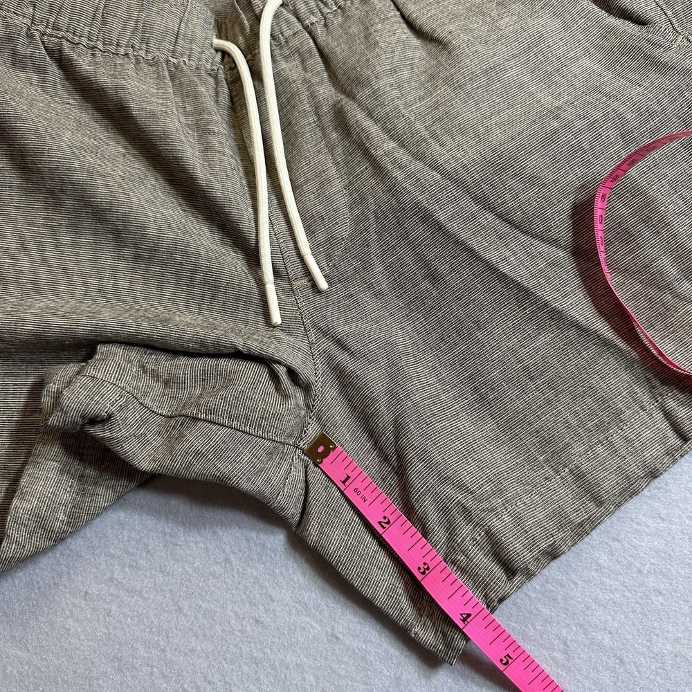 Abercrombie & Fitch Women's Small Linen Blend Shorts Drawstring Pockets Casual - Picture 3 of 8